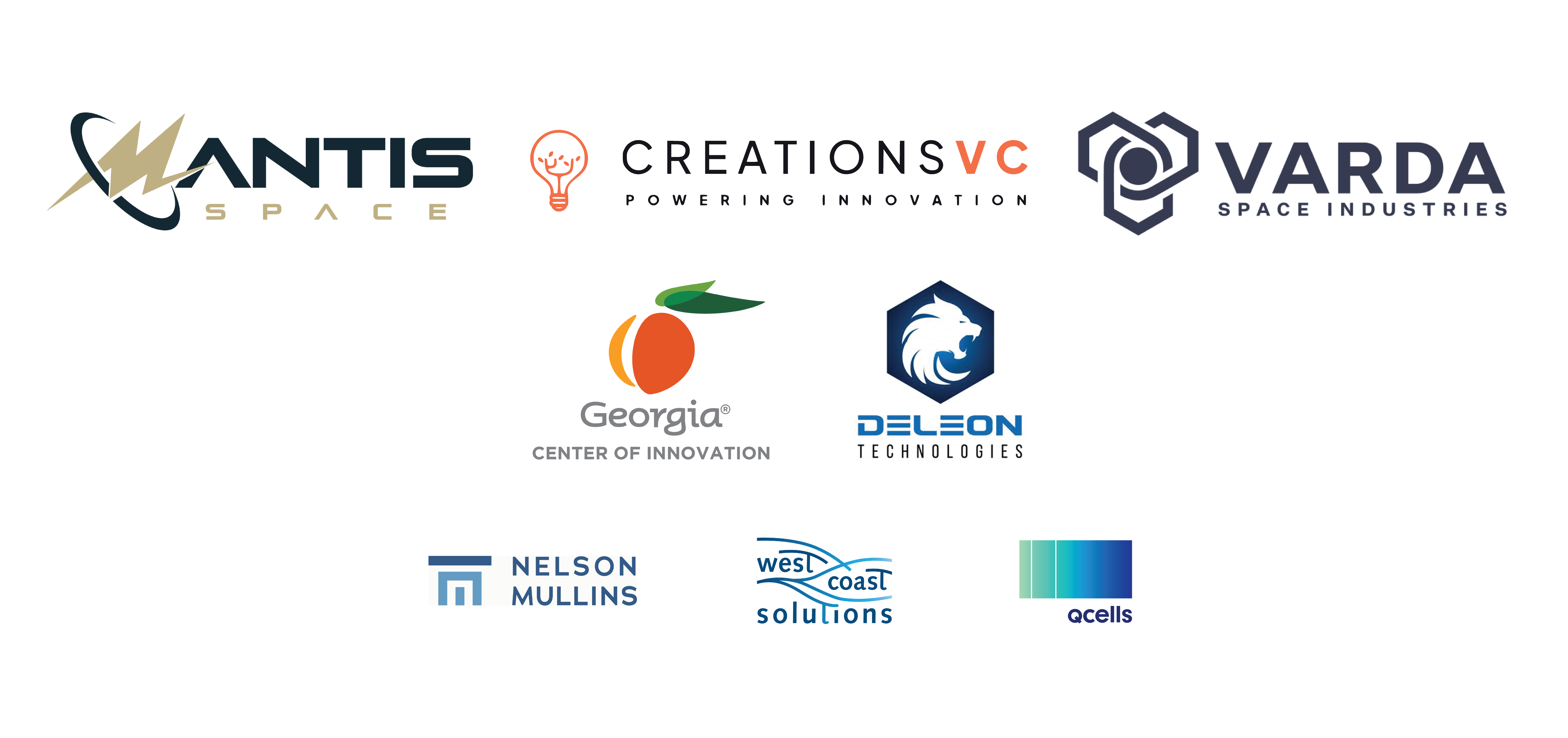 Mantis Space, Creations VC, Varda Space Industries, Georgia Center of Innovation, Nelson Mullins, West Coast Solutions